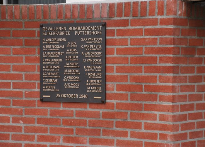 Plaquette suikerfabriek 